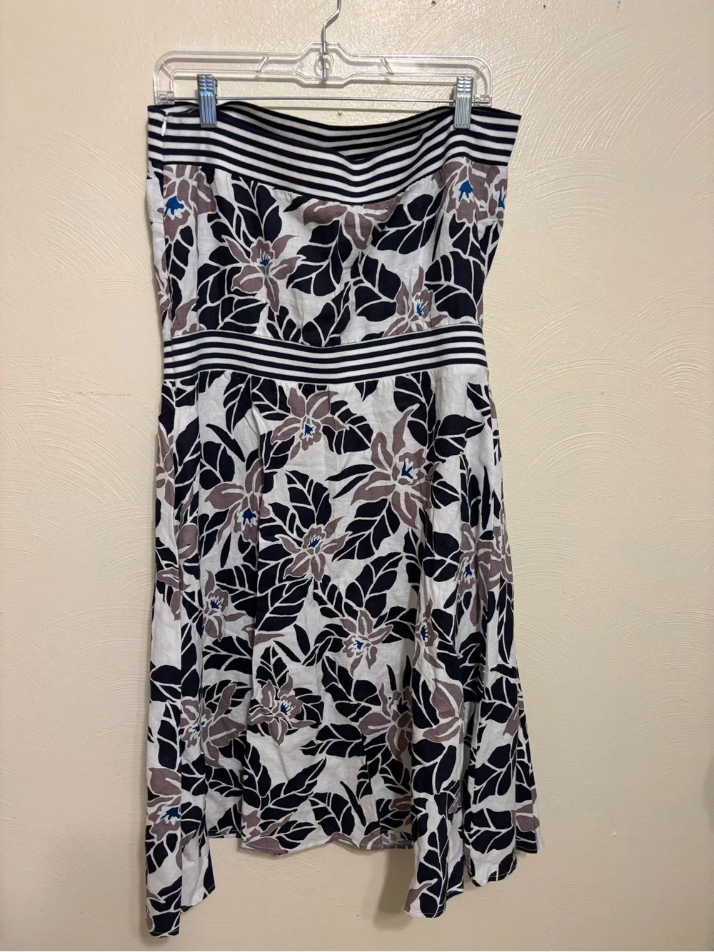 Tommy Bahama 100% Linen Strapless Floral Dress Large NWT - Picture 8 of 9